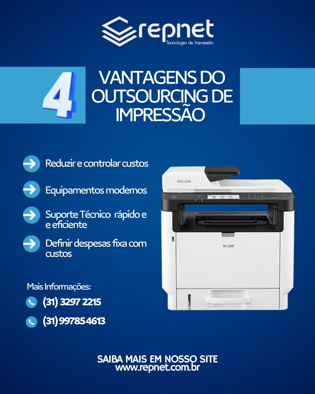 vantagens do outsourcing de impressão