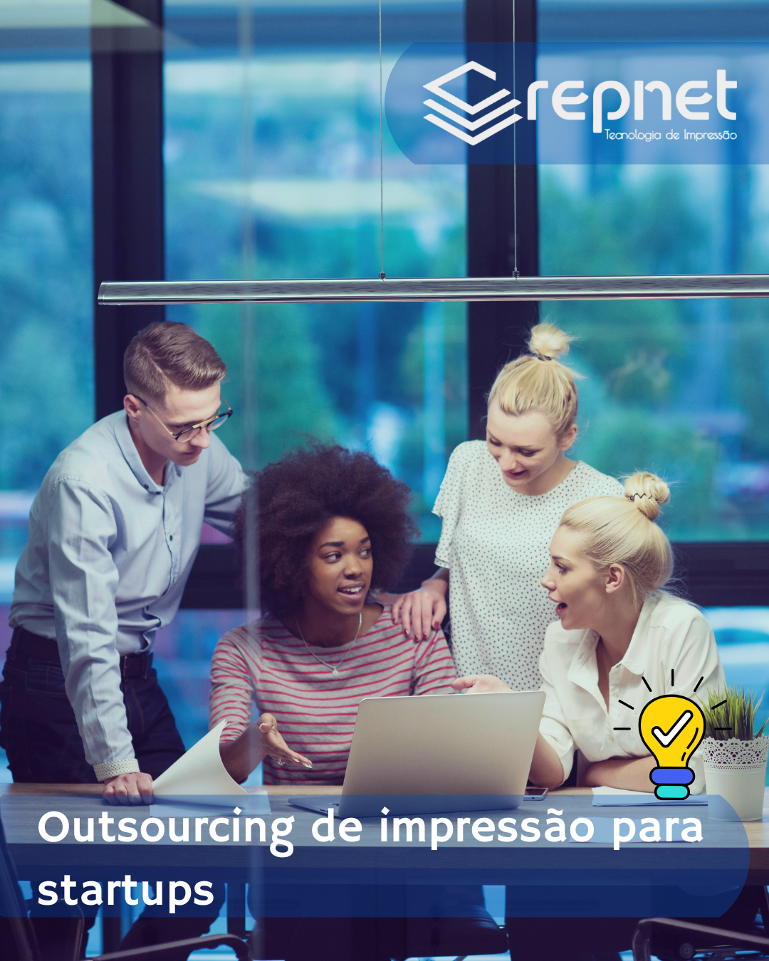 Outsourcing de impressão para startups