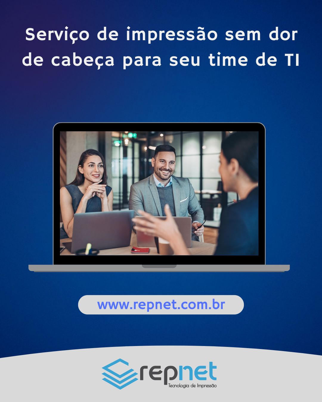 Serviço de impressão sem dor de cabeça para seu time de TI
