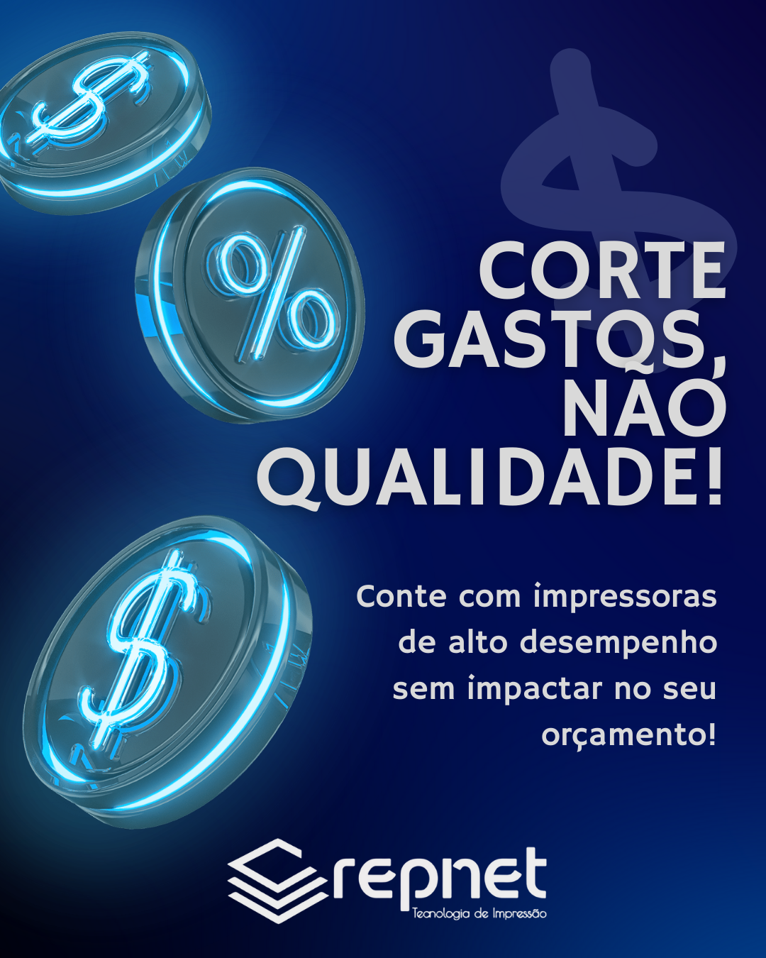 Corte gastos e não qualidade