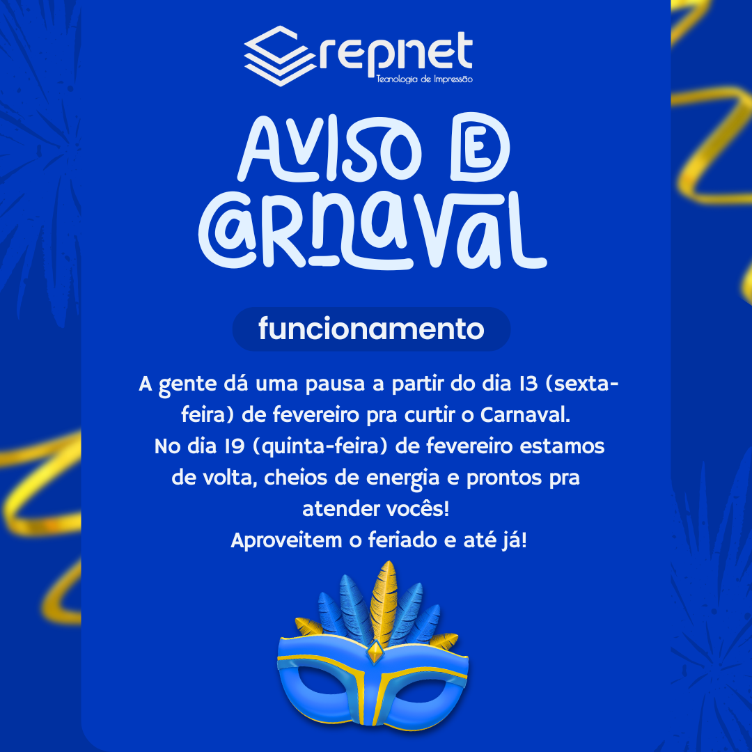 Aviso de carnaval 