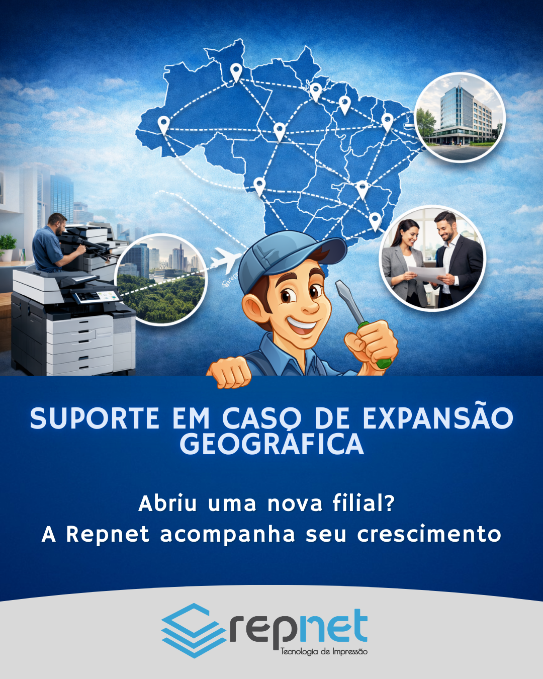 Suporte em caso de expansão