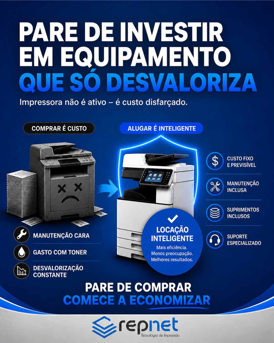 Pare de investir em equipamento que só desvaloriza