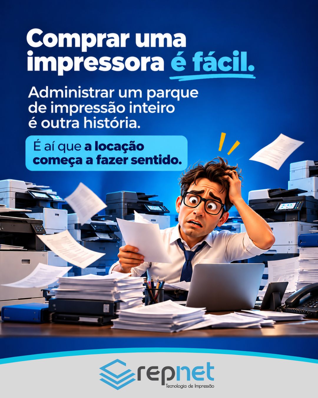 Comprar uma impressora é fácil. Administrar um parque de impressão inteiro é outra história.